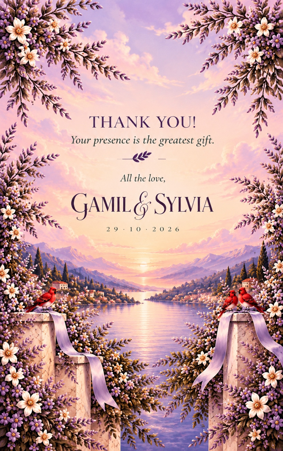 Thank you from Gamil and Sylvia